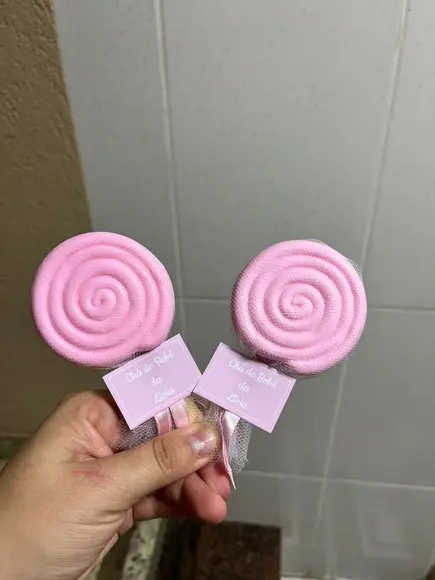 Sabonete de Pirulito Lembrancinha de Nascimento