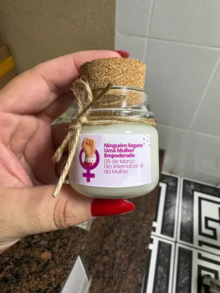 Lembrancinha Vela Perfumada, Brinde Dia das Mulheres