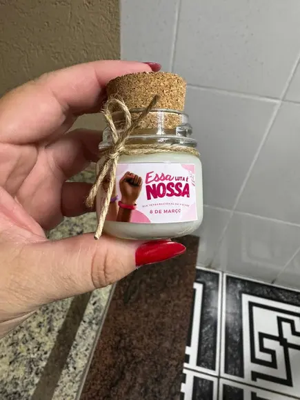 Lembrancinha Vela Perfumada, Brinde Dia das Mulheres