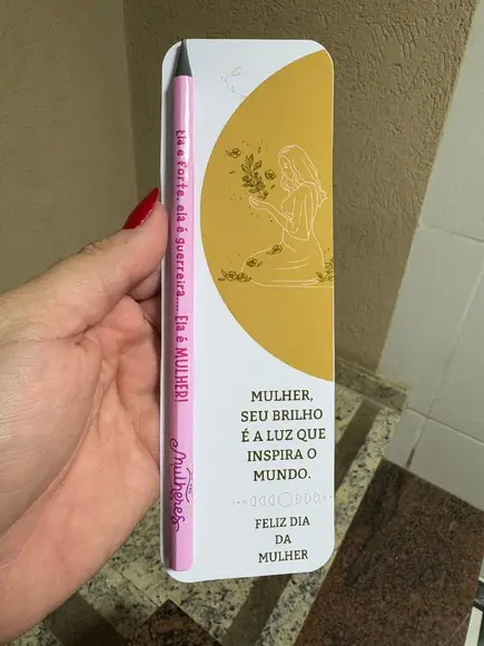 Lápis Personalizado com Card Brinde Religioso