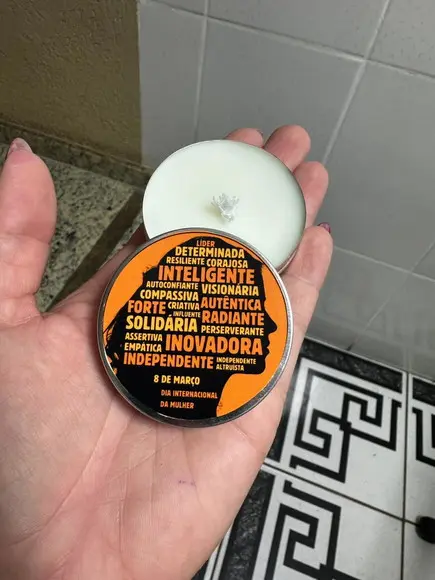 Latinha com Vela para Dia da Mulher, Lembrancinha Vela
