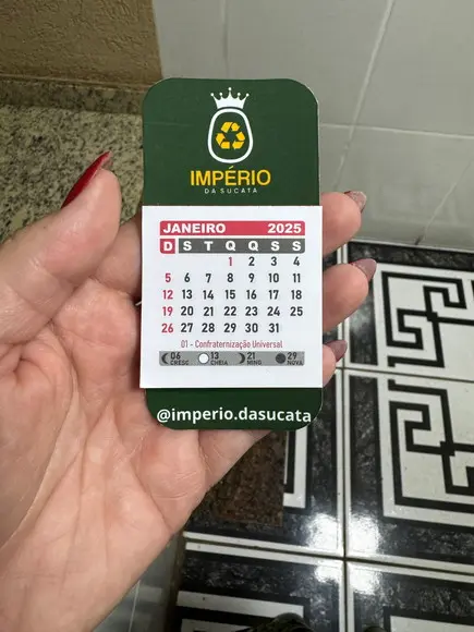 Calendário Imã Geladeira Personalizado Lembrancinha