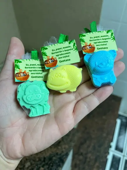 Sabonete de Bichinho, Safari, Nascimento, Aniversário, Chá