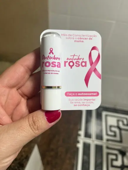 Lembrancinha Outubro Rosa Manteiga de Cacau