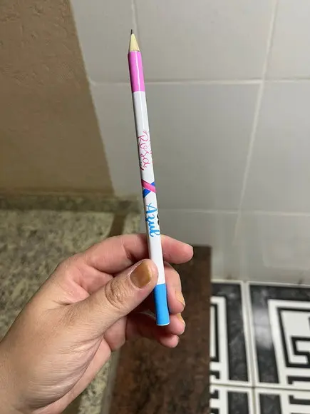 Lápis Personalizado Outubro Rosa e Novembro Azul