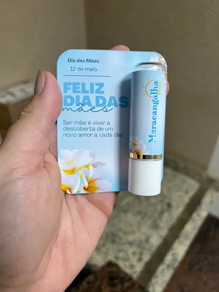 Lembrancinha Dia das Mães, Manteiga de Cacau com Card