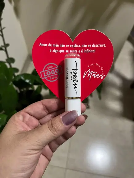 Lembrancinha Dia das Mães, Manteiga de Cacau com Coração