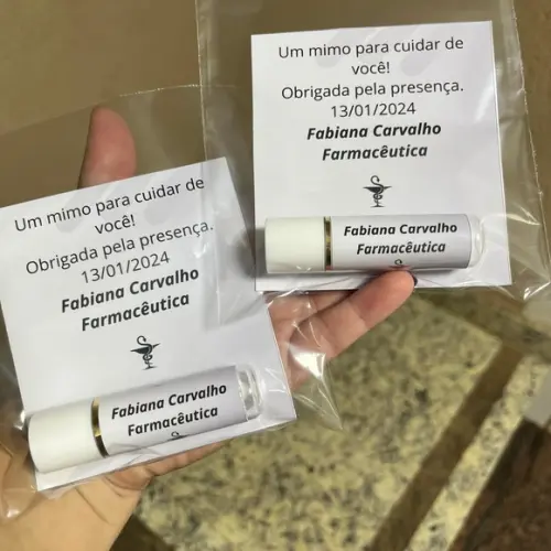 Manteiga de Cacau com Cartão, Lembrancinha, Brinde Empresa