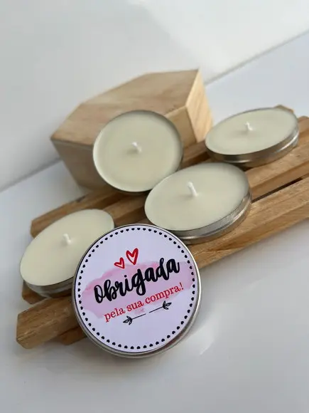 Latinha com Vela Aromática Personalizada, Brinde, Mimo
