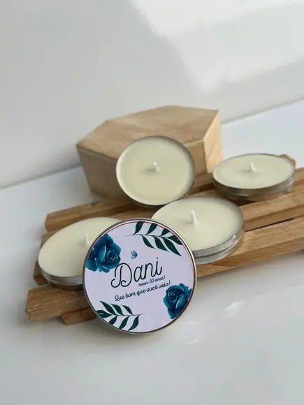 Latinha com Vela Aromática Personalizada, Casamento, Noivado