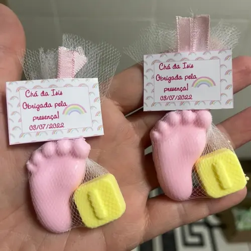 Sabonete De Pezinho Com Inicial, Lembrancinha De Maternidade