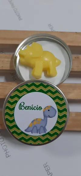 Latinha Com Dinossauro, Sabonete De Dinossauro, Aniversário