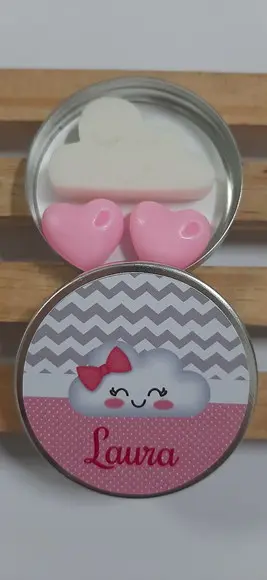 Latinha Com Nuvem, Chuva De Amor, Nascimento, Chá