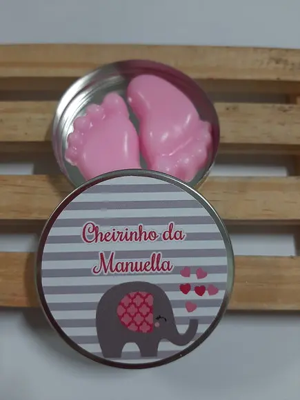 Latinha Com Pezinho, Lembrancinha De Chá De Bebê
