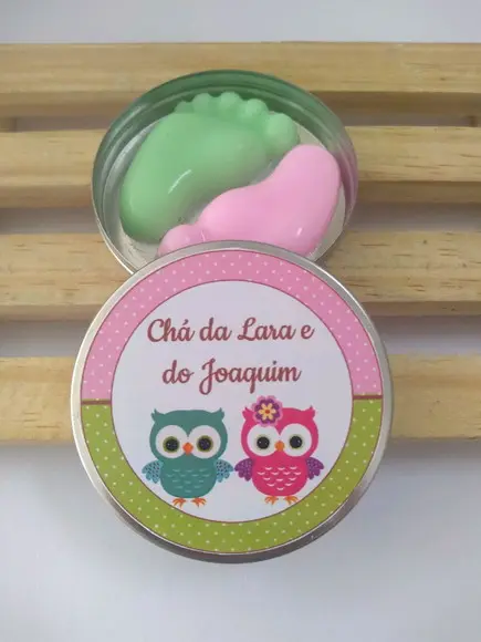 Latinha Com Pezinhos, Lembrancinha Chá Revelação