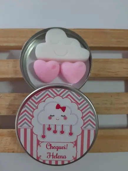 Latinha Com Nuvem, Lembrancinha Chuva De Amor