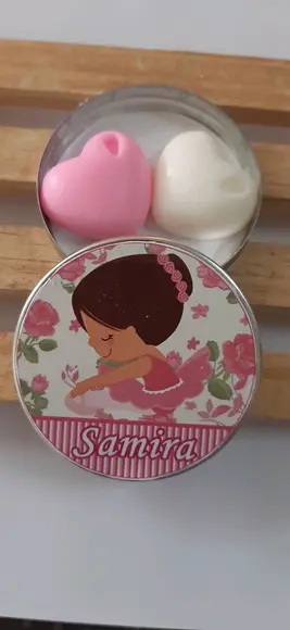 Latinha Com Coração, Lembrancinha Nascimento, Chá