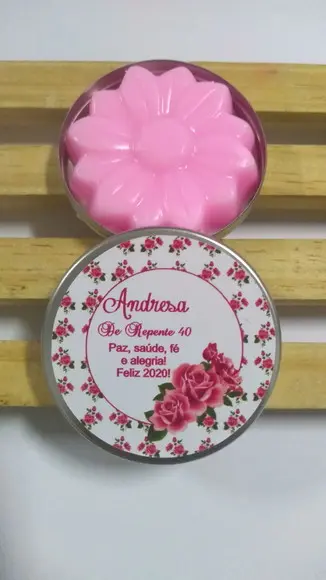 Latinha com Flor, Lembrancinha Noivado, Casamento