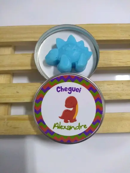 Latinha Com Dinossauro, Sabonete De Dinossauro, Aniversário