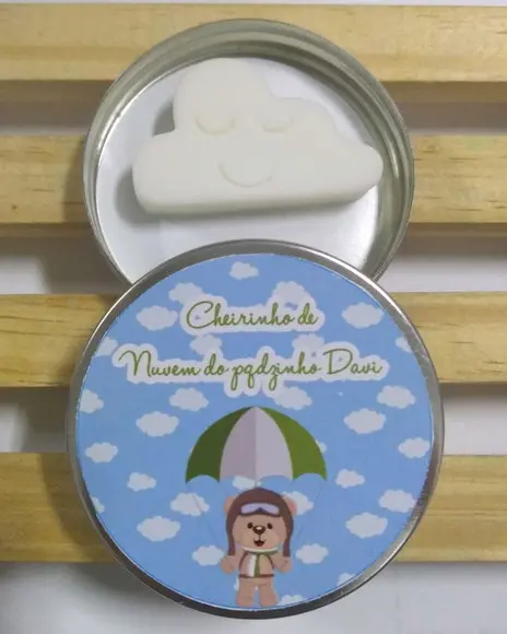 Latinha Com Nuvem, Lembrancinha Nascimento, Chuva De Amor