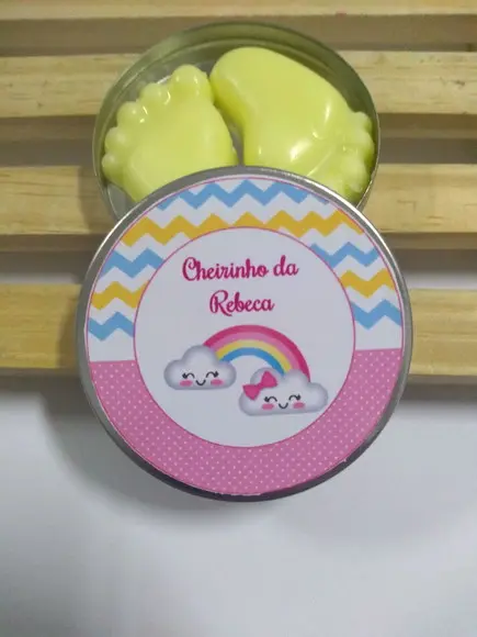 Latinha Com Pezinho, Lembrancinha Nascimento, Maternidade