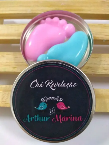 Latinha Com Pezinho, Lembrancinha Chá Revelação
