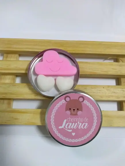 Latinha Com Sabonete De Nuvem, Lembrancinha Chuva De Amor