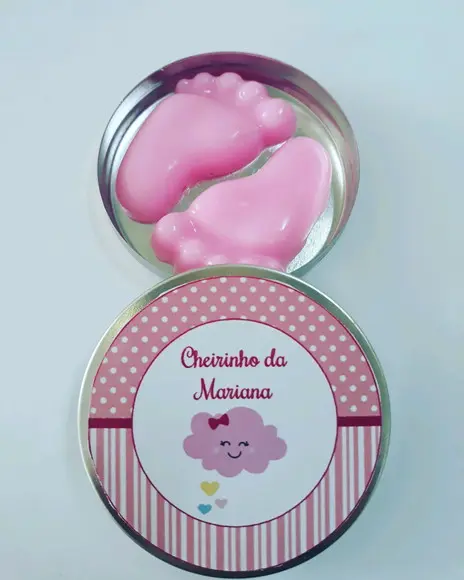 Latinha Com Pezinhos, Lembrancinha De Nascimento