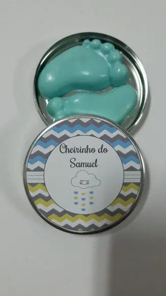 Latinha Com Pezinho, Lembrancinha, Nascimento, Maternidade