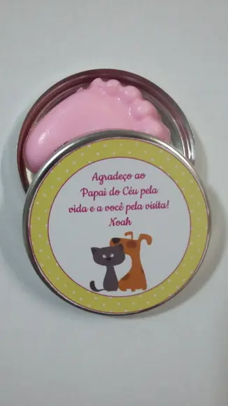 Latinha Com Pezinhos, Lembrancinha De Chá De Bebê