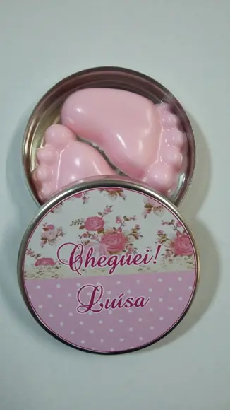 Lembrancinha Maternidade, Latinha Com Pezinhos