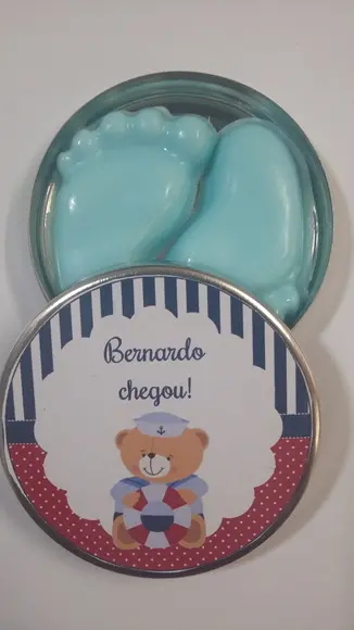 Latinha Com Pezinhos, Lembrancinha Nascimento