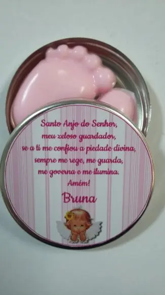 Latinha Com Pezinhos, Lembrancinha De Nascimento