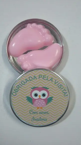 Latinha Com Pezinho, Lembrancinha Nascimento, Maternidade