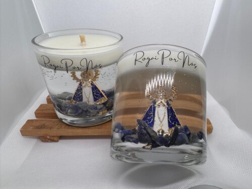 Vela Aromática Nossa Senhora Aparecida | Brinde Religioso | Luxo
