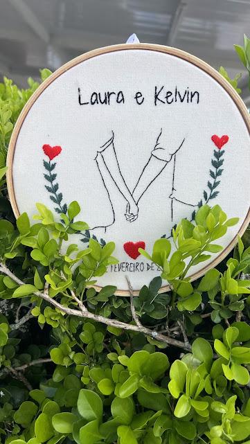 Bordado em Bastidor - Dia dos Namorados - Bodas e Datas de casal