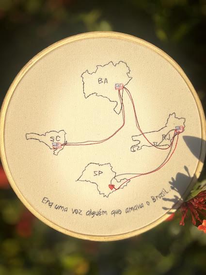 Bordado em Bastidor - Dia dos Namorados - O amor sempre encontra