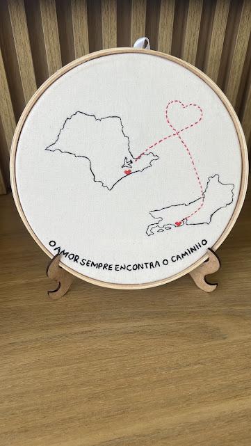 Bordado em Bastidor - O amor sempre encontra o caminho