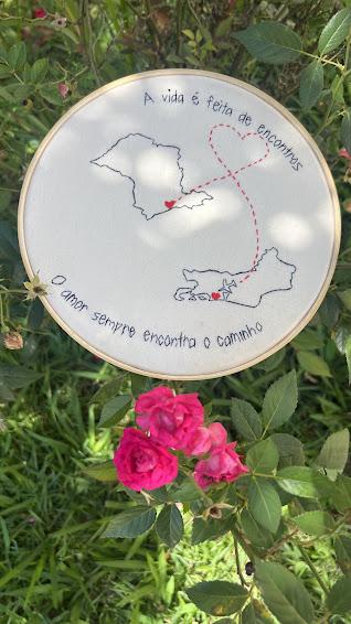 Bordado em Bastidor - O amor sempre encontra o caminho