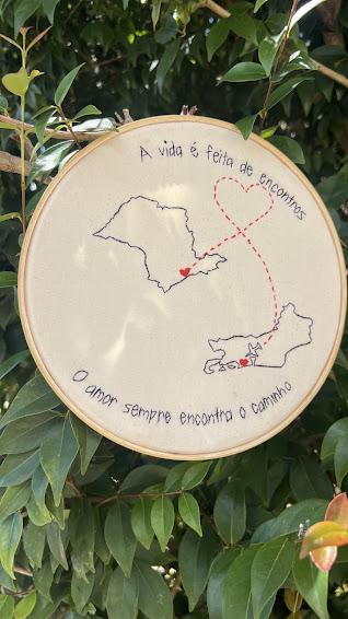 Bordado em Bastidor - O amor sempre encontra o caminho