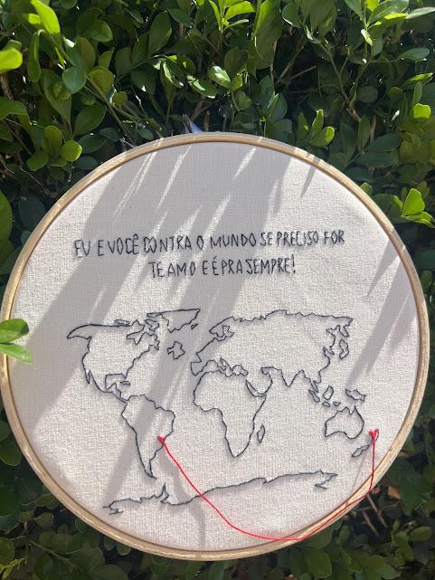 Bordado em Bastidor - O amor sempre encontra o caminho