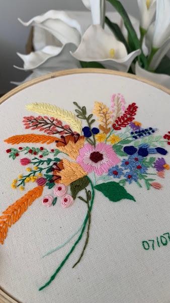 Bordado em Bastidor - flores maravilhosas