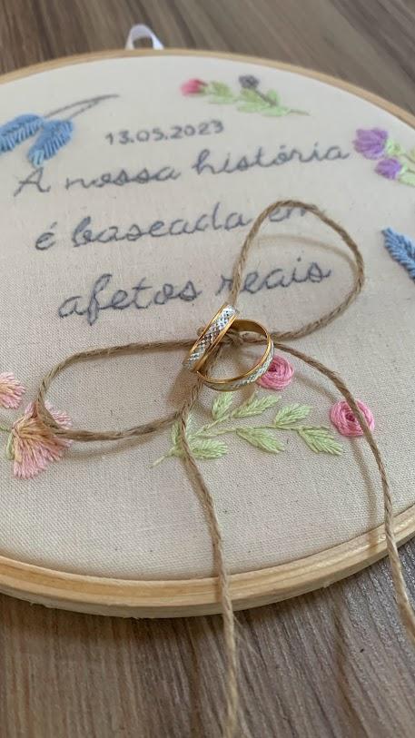 Porta Alianças de casamento - Afetos  reais