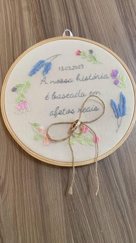 Porta Alianças de casamento - Afetos  reais
