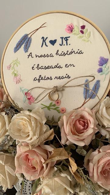 Porta Alianças de casamento - Afetos  reais