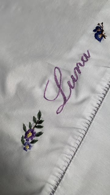 Lençol de solteiro com fronha - 2 pç - tema: nome com flores