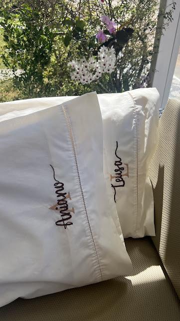 2 fronhas personalizadas - Nome com monograma - enxoval de luxo