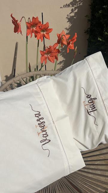 2 fronhas personalizadas - Nome com monograma - enxoval de luxo