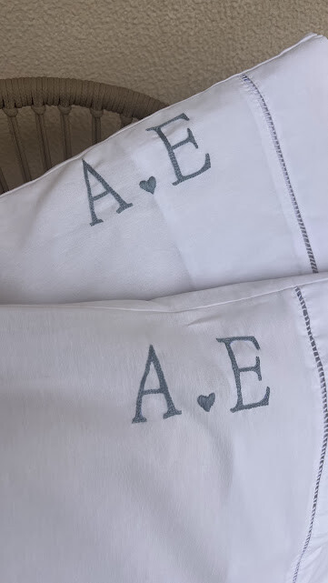 2 fronhas personalizadas - Iniciais  - Customizado