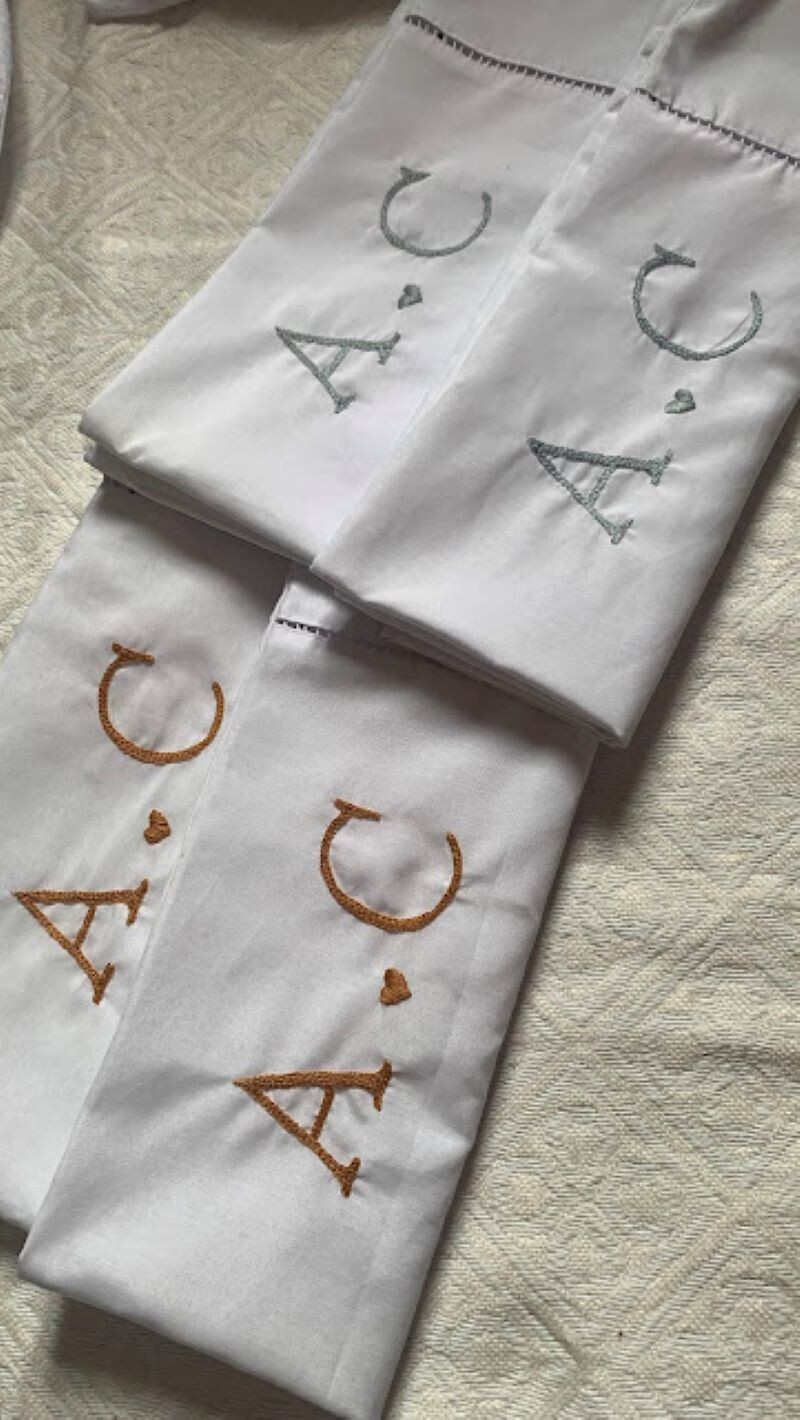 2 fronhas personalizadas - Iniciais  - Customizado